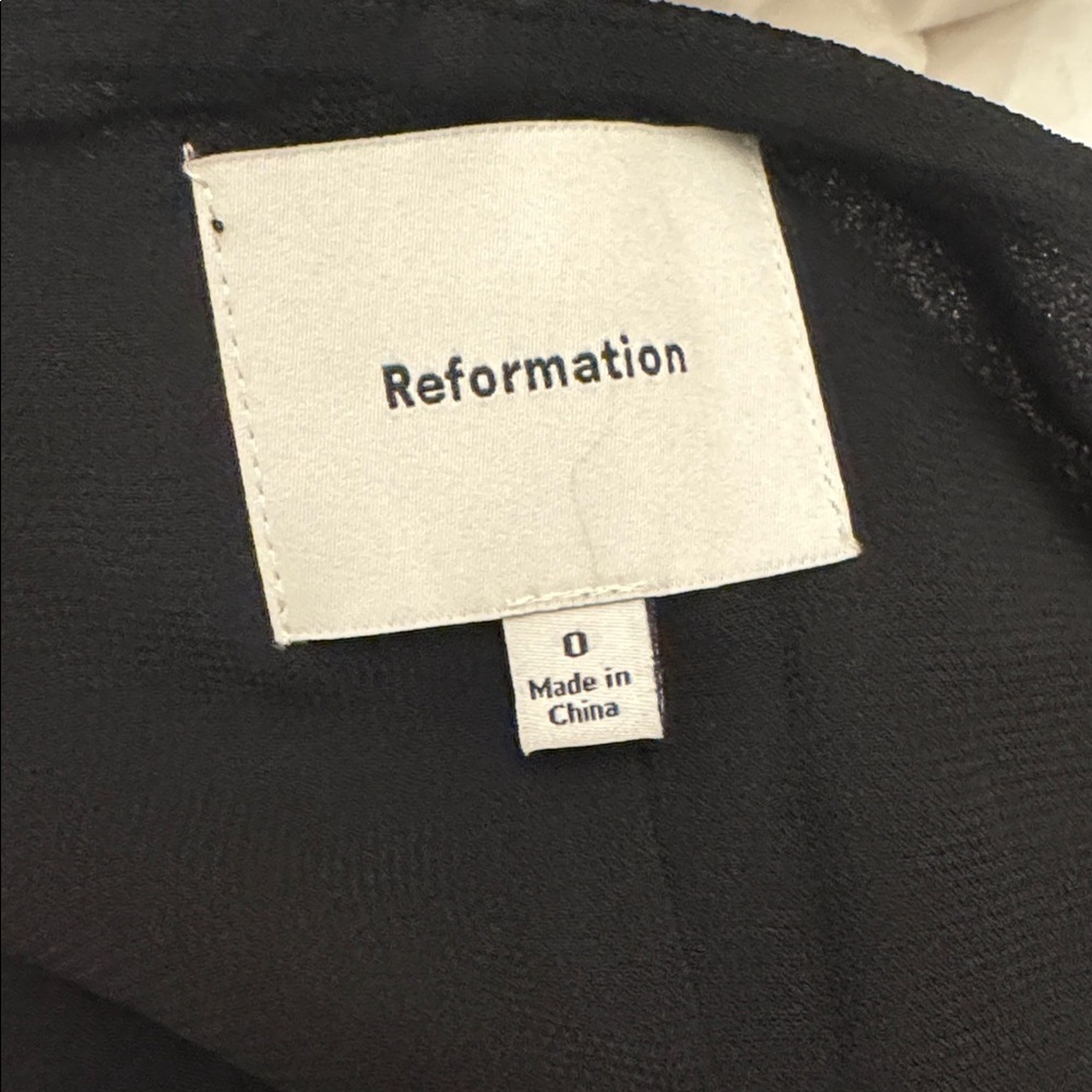 Reformation Sarita Two Piece Black - Size 0 - Picture 5 of 8